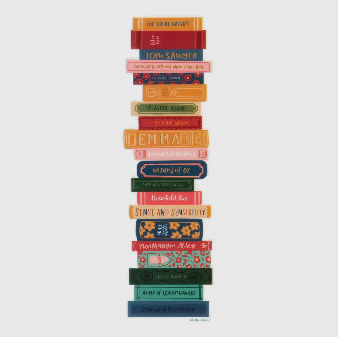 Classic Transparent Book Stack