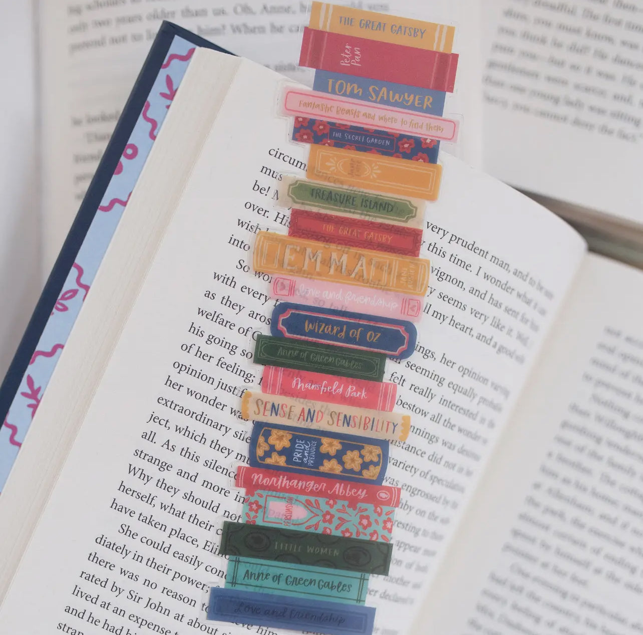Classic Transparent Book Stack