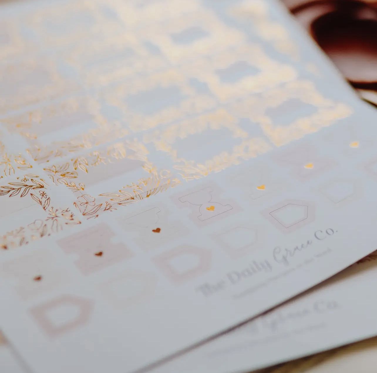 Gold Foil Bible Tabs-Dusty Pink