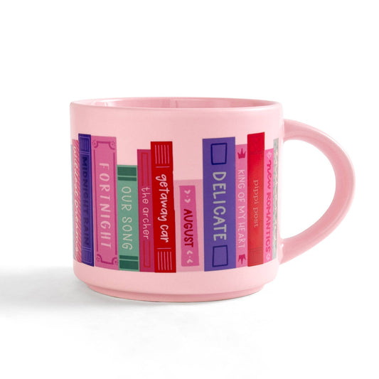Book Tour Bookshelf Large Ceramic Mug
