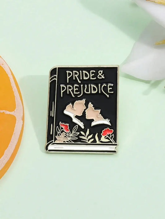 Pride and Prejudice Book Cover Enamel Pin Literature Lovers